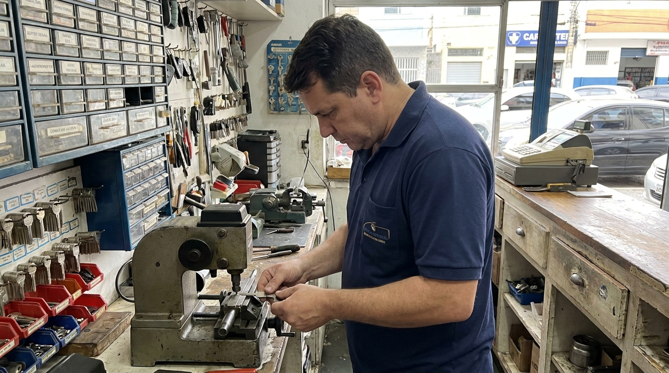Confecção de Chave Automotiva profissional no Bucarein, Joinville‑SC