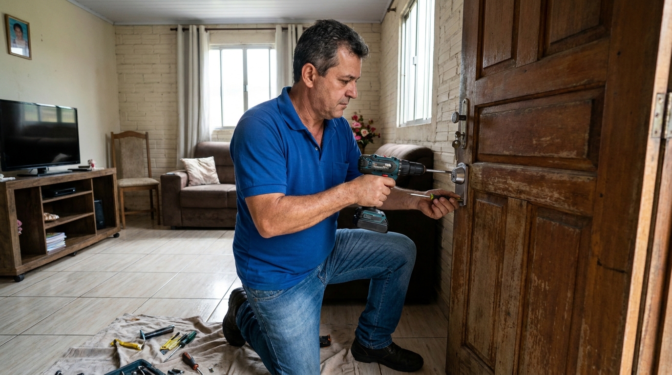 Serviço de Instalação de Fechadura Residencial em Comasa, Joinville‑SC